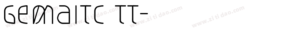 GemaITC TT字体转换